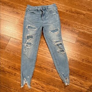 American Eagle Distressed Blue Jeans